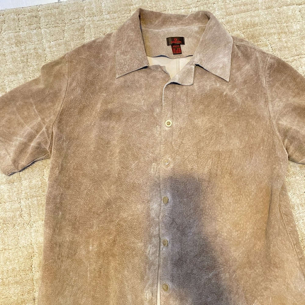 Suede danier top